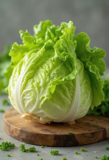 Frisk hovedsalat hvor de indre blade er synlige