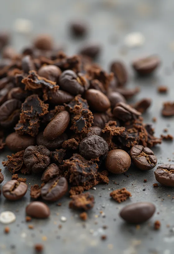 Ristet cikorierod i stykker på et skærebræt