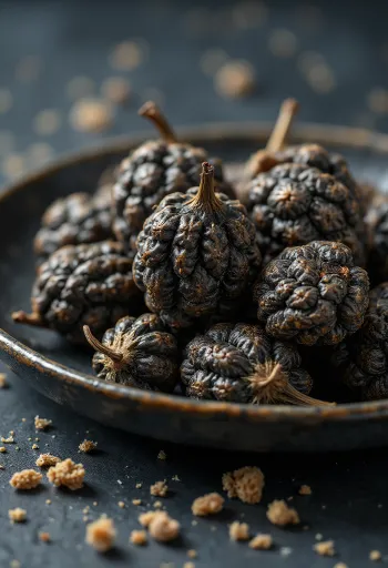 Langpeber på et trækøkkenbord