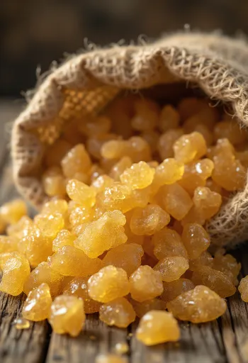 Rørsukker brune krystaller med træske og skål