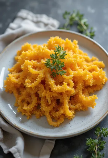 Tørret irsk mos (carrageentang) med varierede farvenuancer.