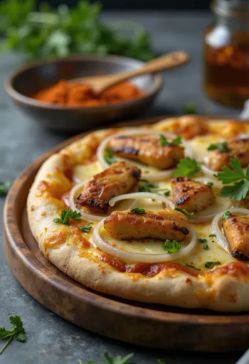 Pizza Ghanaian Style serveret