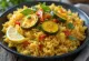 Vegansk paella med grøntsager