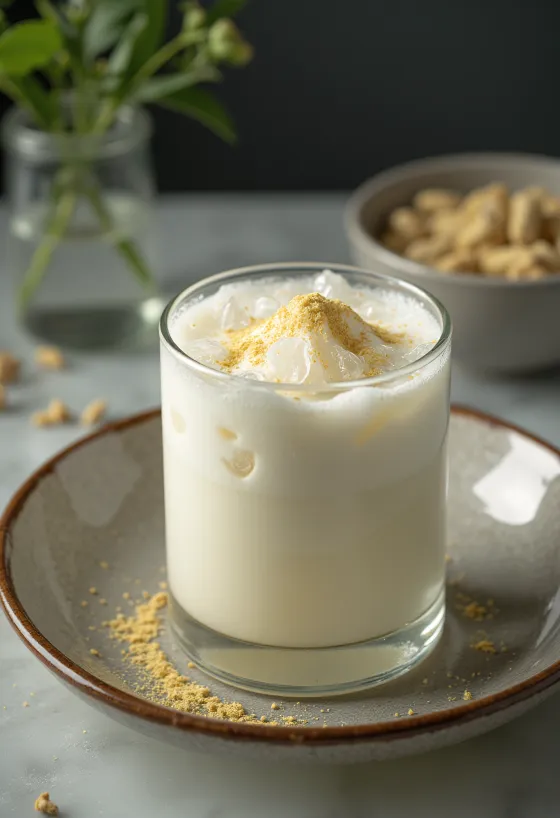 Kardemomme lassi i glas med isterninger