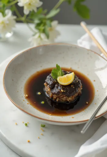 Ponzusauce serveret med sashimi