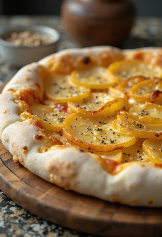 Pizza al Patate med kartofler og ost