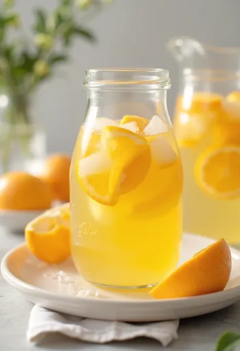 Appelsinlimonade i glas