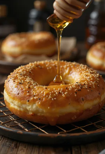 Bagel Doughnut serveret med sesamfrø