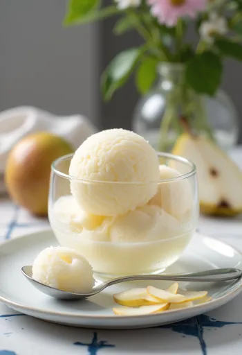 Kugler af hvid pæresorbet