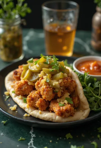 Chicken Shawarma serveret i pitabrød