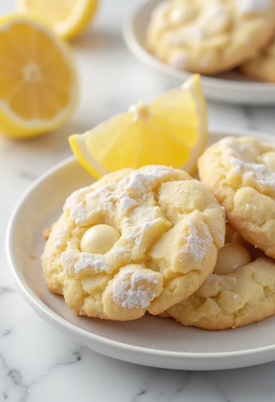 Friskbagte citron småkager