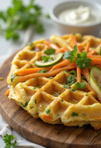 Grøntsagsvaffel friskbagt