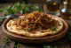 Chapati med stegte løg, friskbagt, serveret