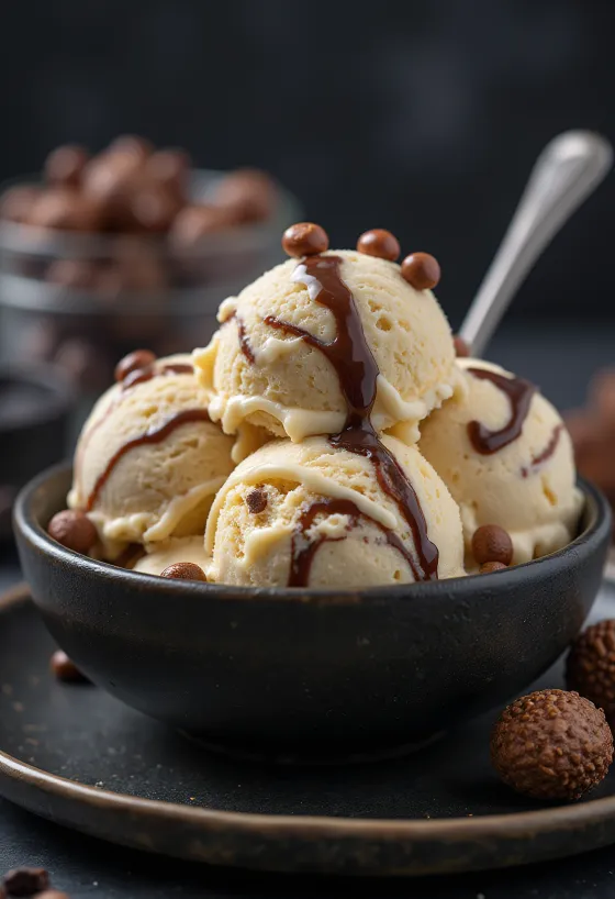 Maltesers ice cream serveret