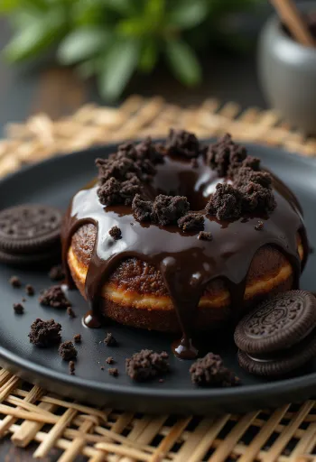 Mud Pie Doughnut frisk serveret