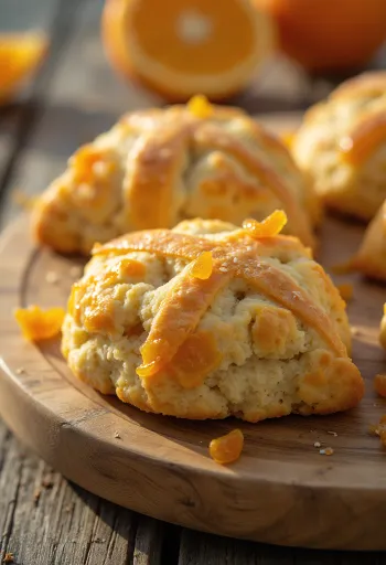 Kandiseret appelsin scones