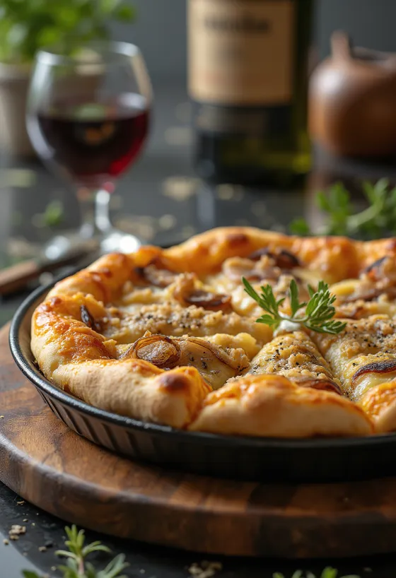 Pizza Sfincione med siciliansk tyk bund og søde løg