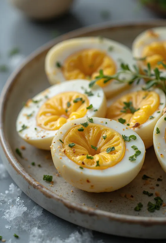 Hvidløgsbagt aubergine serveret