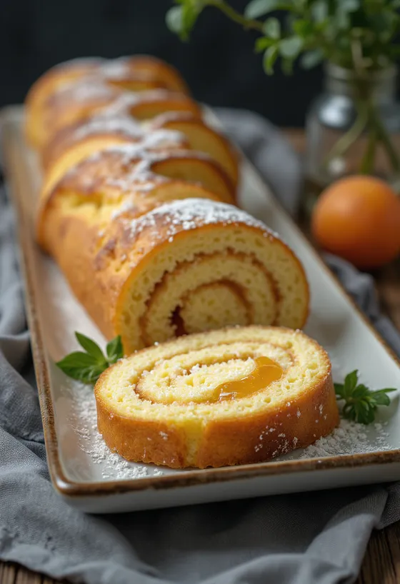 Roulade fyldt med marmelade