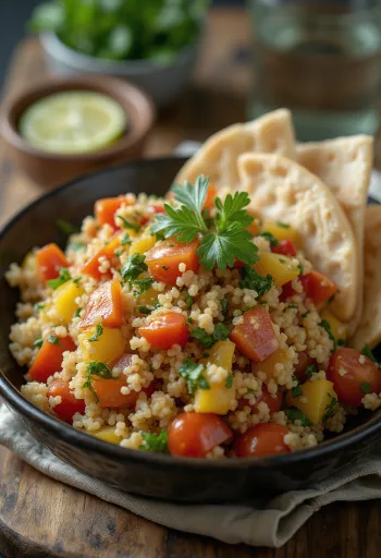 Tabbouleh med frisk persille og mynte