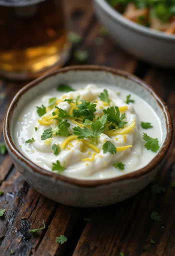 Kokos-lime-sauce serveret med grillet fisk