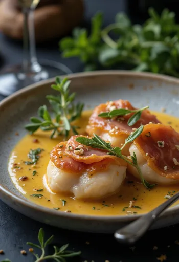 Saltimbocca alla Romana serveret