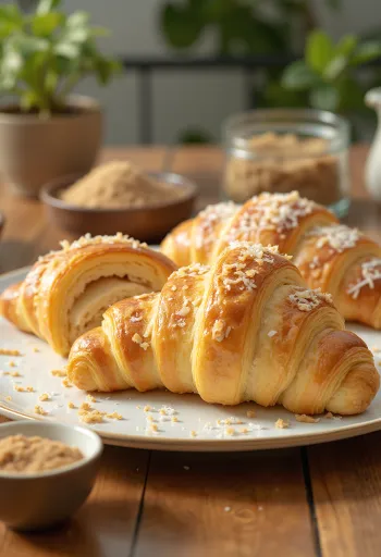 Friskbagt thai kokosmælks croissant