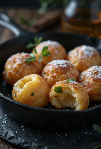 Glutenfri Æbleskiver, gyldenbrune med blød midte og sprød overflade