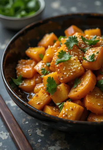 Græskar wok med karry tofu