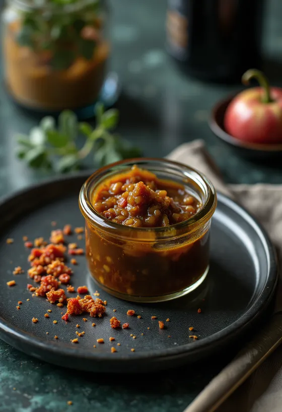 Sennep chili balsamico dressing serveret