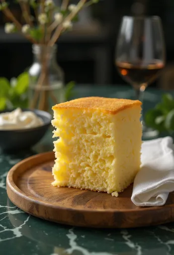 Klassisk lagkagebund serveret