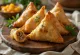 Samosa med kalkun serveret