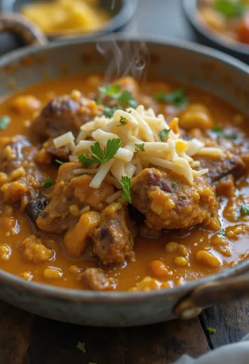 Gedecurry serveret med ris