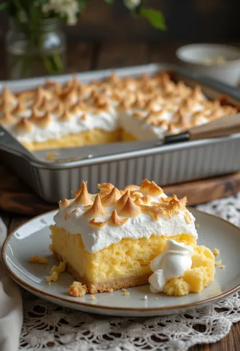 Kokosmarengssnitter serveret