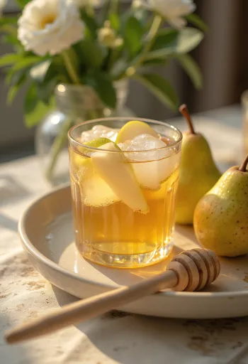 Irsk pærecider serveret frisk