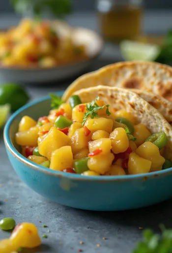 Jalapeño ananas chili sauce serveret