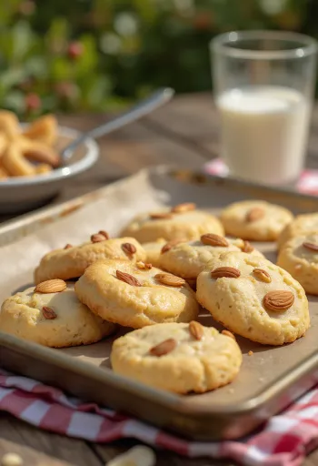 Mandelsmåkager serveret