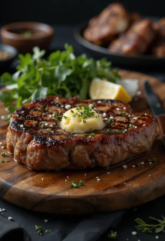 T-bone steak stegt gyldenbrun
