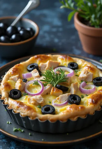 Quiche au Thon serveret
