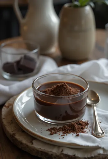 Chokoladelikør serveret i flaske
