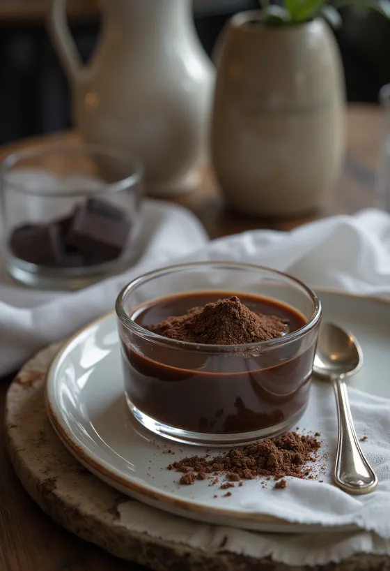 Chokoladelikør serveret i flaske