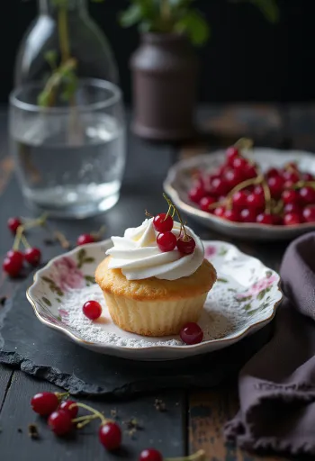 Ribs cupcakes serveret