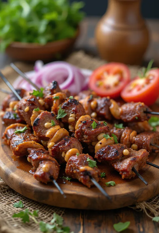 Suya serveret