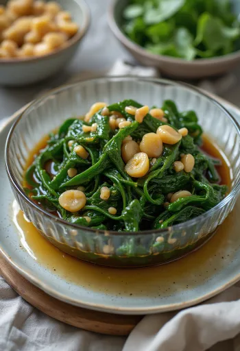 Sød-sur syltet rødbedeblade i glas