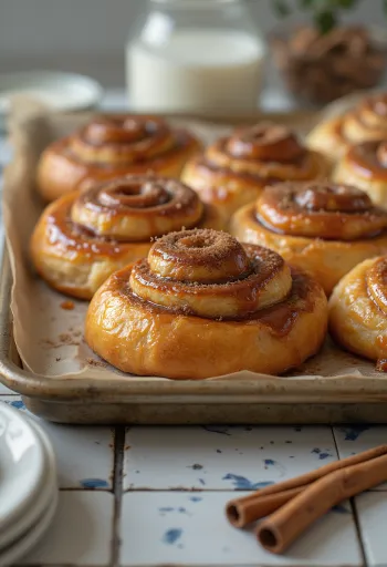 Kanelbulle med karamelfyld, friske og lækre kanelsnegle