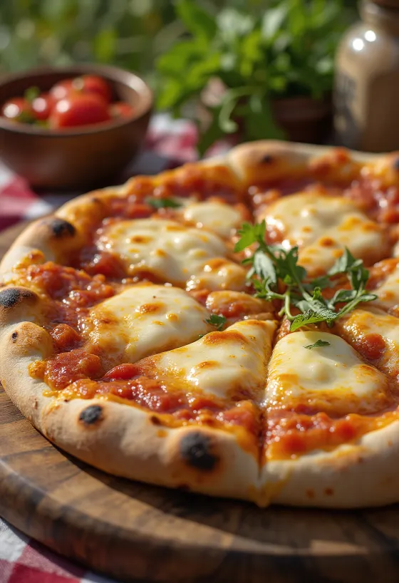 Turkmensk pizza serveret med lokal tomatsauce