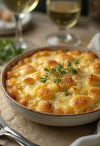 Bacalhau com natas portugisisk torskegratin
