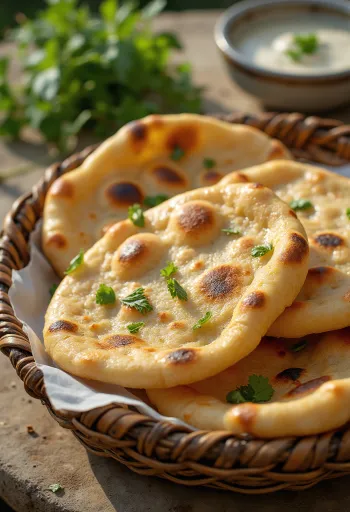 Aish Baladi egyptisk brød friskbagt