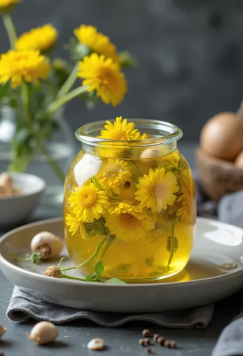 Syltede mælkebøtteblade