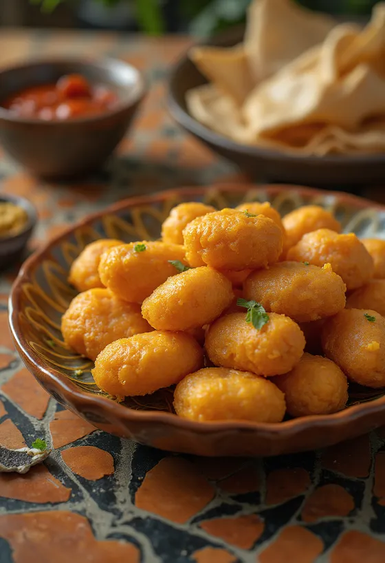 Acarajé traditionel, sprød brasiliansk ret